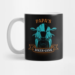 Papa's Biker Gang Father's Day Mug